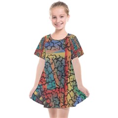 Crackle Kids  Smock Dress by WILLBIRDWELL