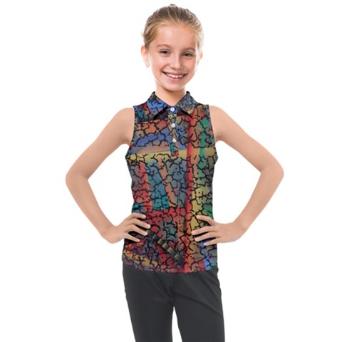 Crackle Kids  Sleeveless Polo Tee by WILLBIRDWELL