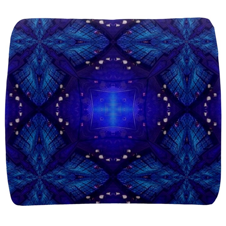 Blue ornate Back Support Cushion