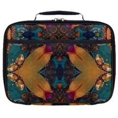 Teal And Orange Full Print Lunch Bag