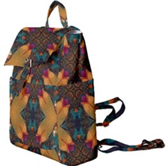 Teal And Orange Buckle Everyday Backpack by Dazzleway