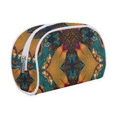 Teal And Orange Makeup Case (small) by Dazzleway