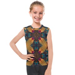 Teal And Orange Kids  Mesh Tank Top by Dazzleway