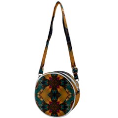 Teal And Orange Crossbody Circle Bag by Dazzleway