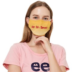 Well Hello Beautiful!golden Yellow Ombre Fitted Cloth Face Mask (adult) by RetroRebelDesigns