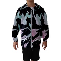 Painted Lines Kids  Hooded Windbreaker by designsbymallika