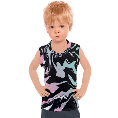 Painted Lines Kids  Sport Tank Top by designsbymallika