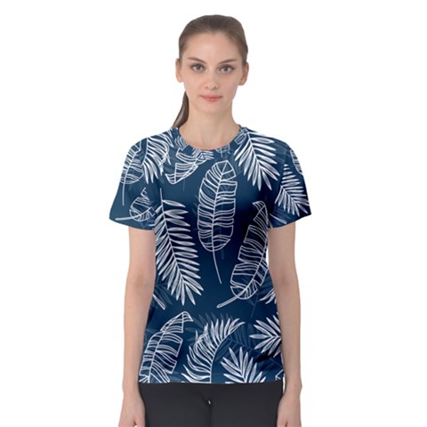 Blue Leaves Women s Sport Mesh Tee by goljakoff