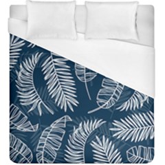 Blue Leaves Duvet Cover (king Size) by goljakoff