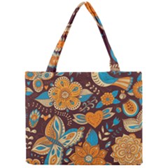 Butterfly And Flowers Mini Tote Bag by goljakoff