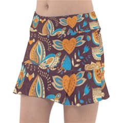 Butterfly And Flowers Tennis Skorts by goljakoff