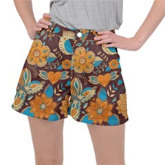 Butterfly And Flowers Ripstop Shorts by goljakoff