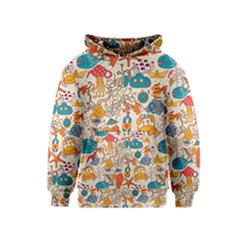 Sea Creatures Kids  Pullover Hoodie by goljakoff