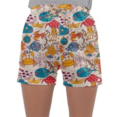 Sea Creatures Sleepwear Shorts by goljakoff