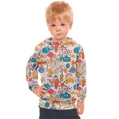 Sea Creatures Kids  Hooded Pullover by goljakoff