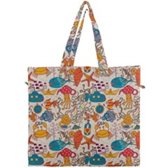 Sea Creatures Canvas Travel Bag by goljakoff