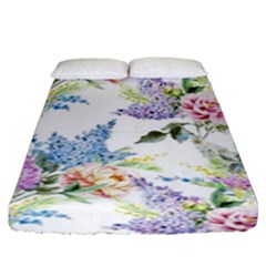 Flowers Fitted Sheet (king Size) by goljakoff