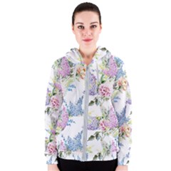 Flowers Women s Zipper Hoodie by goljakoff