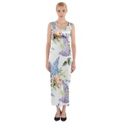 Flowers Fitted Maxi Dress by goljakoff