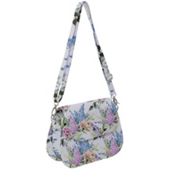 Flowers Saddle Handbag by goljakoff