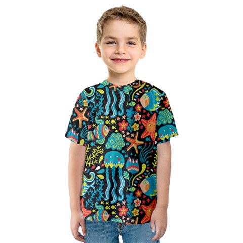 Sea Animals Kids  Sport Mesh Tee by goljakoff