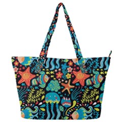 Sea Animals Full Print Shoulder Bag by goljakoff