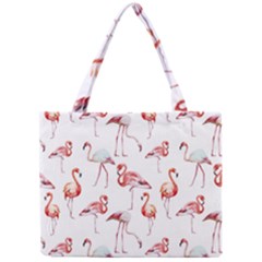 Rose Flamingos Mini Tote Bag by goljakoff