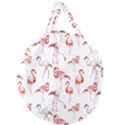 Rose flamingos Giant Round Zipper Tote View2