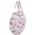 Rose flamingos Giant Round Zipper Tote View3