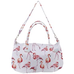 Rose Flamingos Removal Strap Handbag by goljakoff