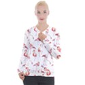 Rose flamingos Casual Zip Up Jacket View1