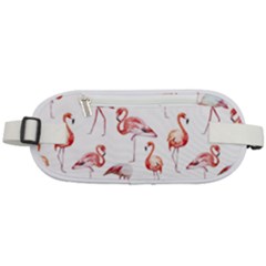 Rose Flamingos Rounded Waist Pouch by goljakoff