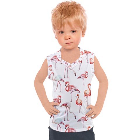 Rose Flamingos Kids  Sport Tank Top by goljakoff