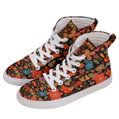 Khokhloma Women s Hi-top Skate Sneakers by goljakoff