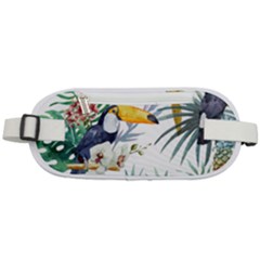 Tropical Flowers Rounded Waist Pouch by goljakoff