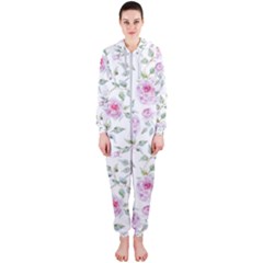 Rose Flowers Hooded Jumpsuit (ladies)  by goljakoff