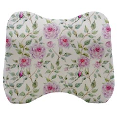 Rose Flowers Velour Head Support Cushion by goljakoff