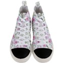 Rose flowers Men s Mid-Top Canvas Sneakers View1