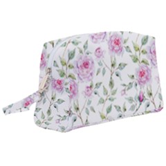 Rose Flowers Wristlet Pouch Bag (large) by goljakoff