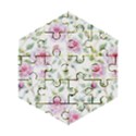 Rose flowers Wooden Puzzle Hexagon View1