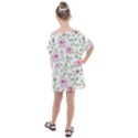 Rose flowers Kids  One Piece Chiffon Dress View2