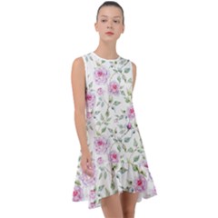 Rose Flowers Frill Swing Dress by goljakoff