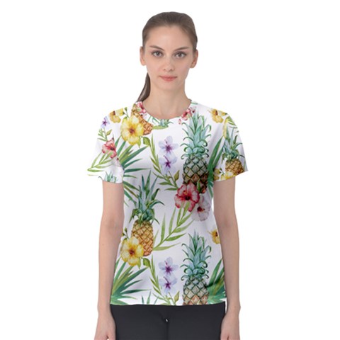 Tropical Pineapples Women s Sport Mesh Tee by goljakoff