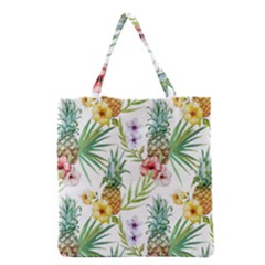 Tropical Pineapples Grocery Tote Bag by goljakoff