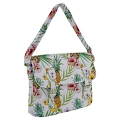 Tropical Pineapples Buckle Messenger Bag by goljakoff