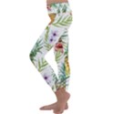 Tropical pineapples Kids  Lightweight Velour Classic Yoga Leggings View2