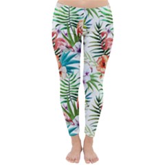 Tropical Flamingo Classic Winter Leggings by goljakoff