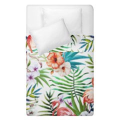 Tropical Flamingo Duvet Cover Double Side (single Size) by goljakoff