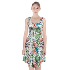 Tropical Flamingo Racerback Midi Dress by goljakoff