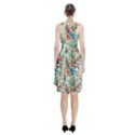 Tropical flamingo Racerback Midi Dress View2